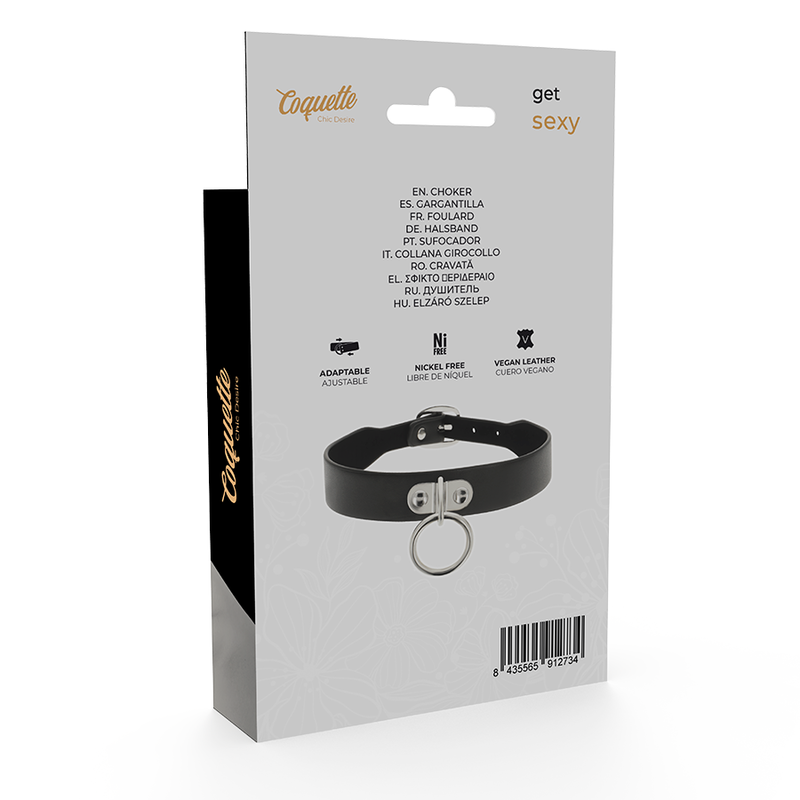 COQUETTE CHIC DESIRE - HALSKETTE AUS VEGANEM LEDER FETISCH-ACCESSOIRE BDSM-Zubehör diskret online kaufen