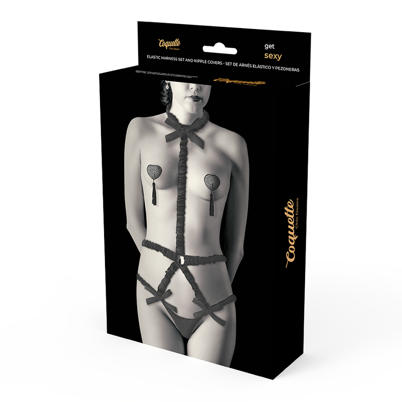 COQUETTE CHIC DESIRE - DESSOUS-SET MIT DELUXE-NIPPELABDECKUNGEN für sinnliche Momente