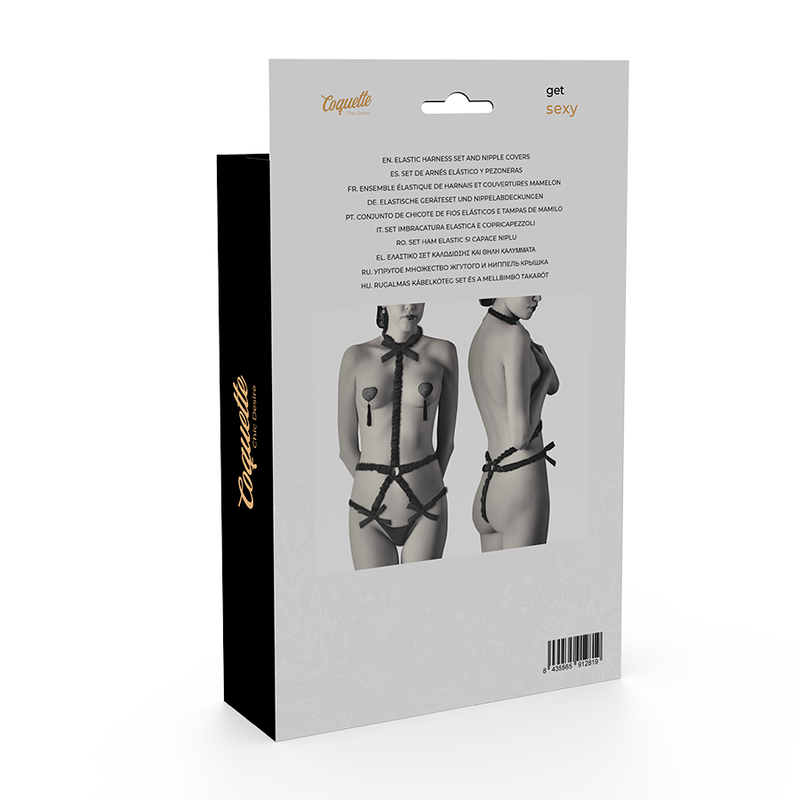 COQUETTE CHIC DESIRE - DESSOUS-SET MIT DELUXE-NIPPELABDECKUNGEN hochwertige Produktabbildung