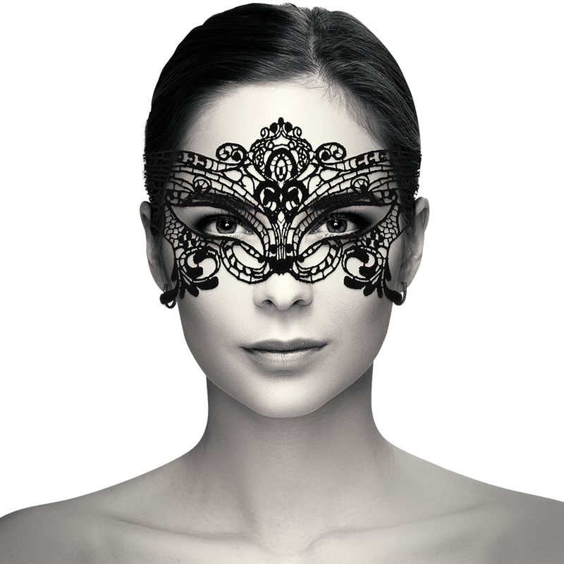 COQUETTE CHIC DESIRE - BREITE SCHWARZE SPITZENMASKE Produktansicht und Details