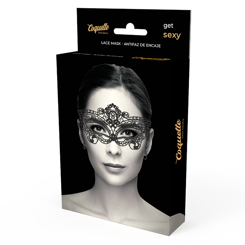 Feine Schwarze Spitzenmaske – Sexy & Verführerisch | Rollenspiele & Dessous hochwertige Produktabbildung