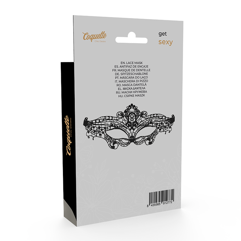 Feine Schwarze Spitzenmaske – Sexy & Verführerisch | Rollenspiele & Dessous Dessous Produktansicht