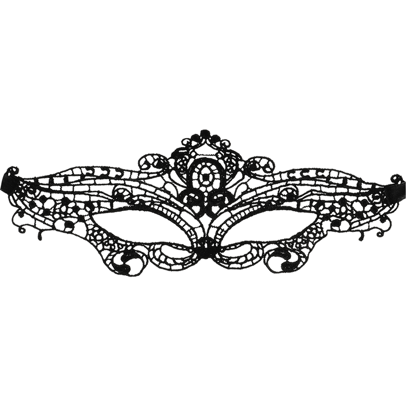 Feine Schwarze Spitzenmaske – Sexy & Verführerisch | Rollenspiele & Dessous Dessous diskret online kaufen