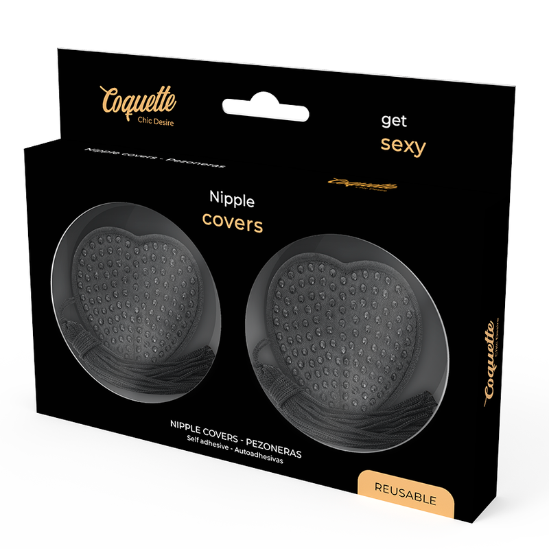 Coquette Chic Desire Schwarze Nippelabdeckungen – Sexy & Elegant – Brust-Accessoire Bild 4