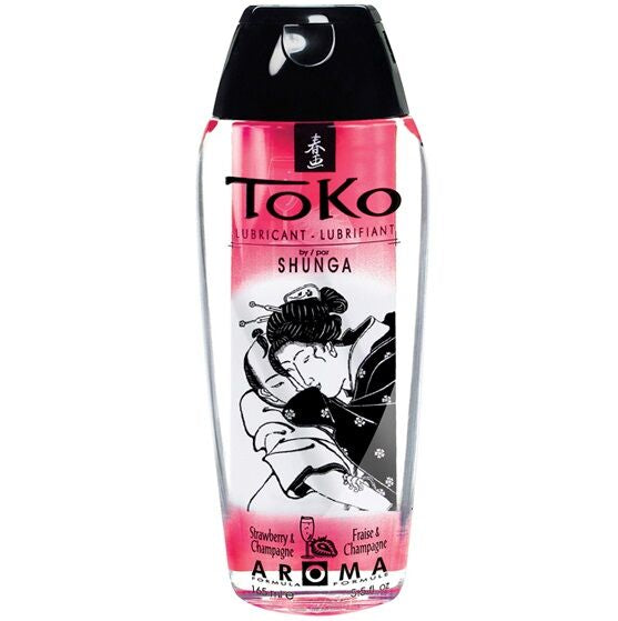 SHUNGA - TOKO-ERDBEER- UND CHAMPAGNER-SCHMIERMITTEL-AROMA Gleitgel diskret online kaufen