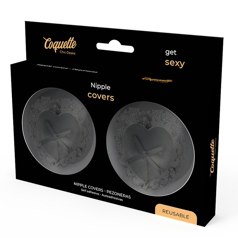 Coquette Chic Desire Nippelabdeckungen Schwarze Spitze – Sexy & Elegant – Brust-Accessoire Bild 4