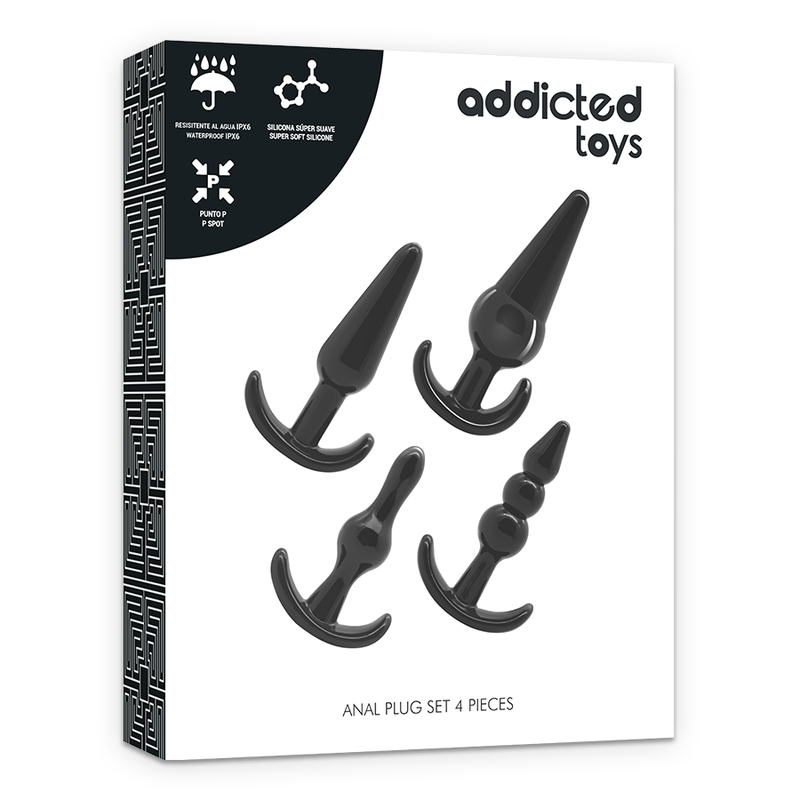 4er Analplug-Set – Addicted Toys, phthalatfrei & vielseitig – Sextoy-Set Bild 12