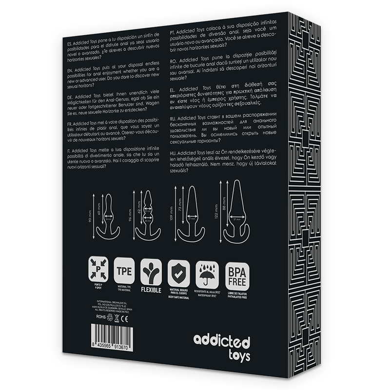 4er Analplug-Set – Addicted Toys, phthalatfrei & vielseitig – Sextoy-Set Bild 13