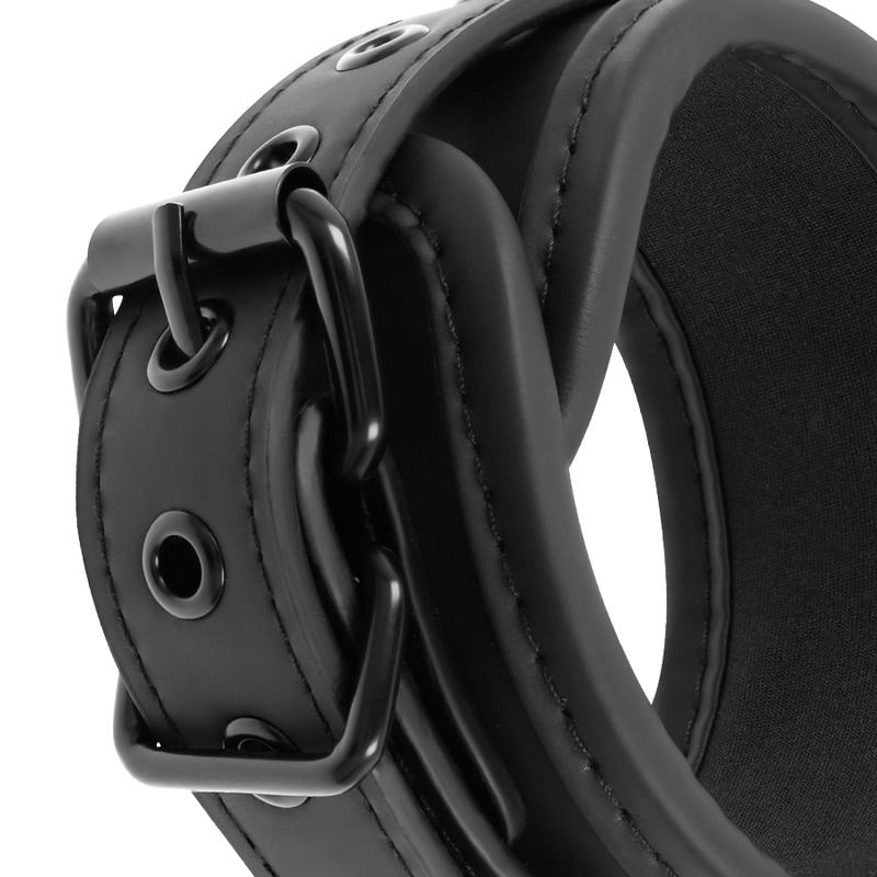 FETISH SUBMISSIVE Position-Set – Offene Beine & Handschellen aus veganem Leder mit Neopren | Secet Pulse – Set Bild 5