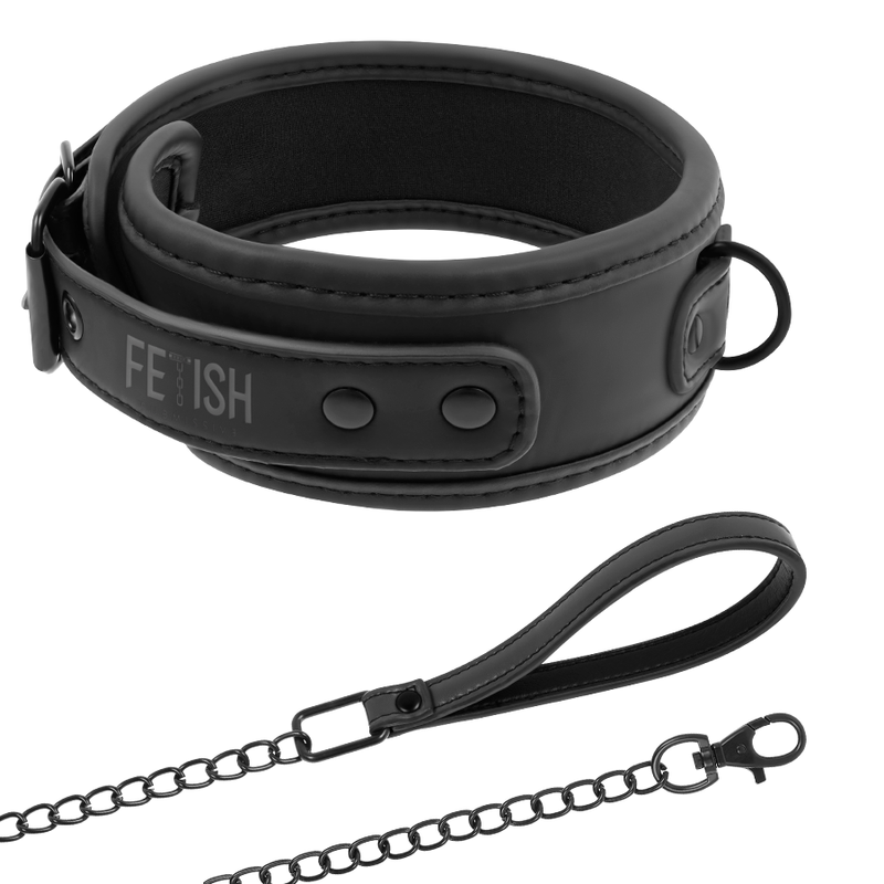 FETISH SUBMISSIVE - KETTENHALSKETTE MIT NOPRENE-FUTTER – BDSM-Zubehör Bild 1