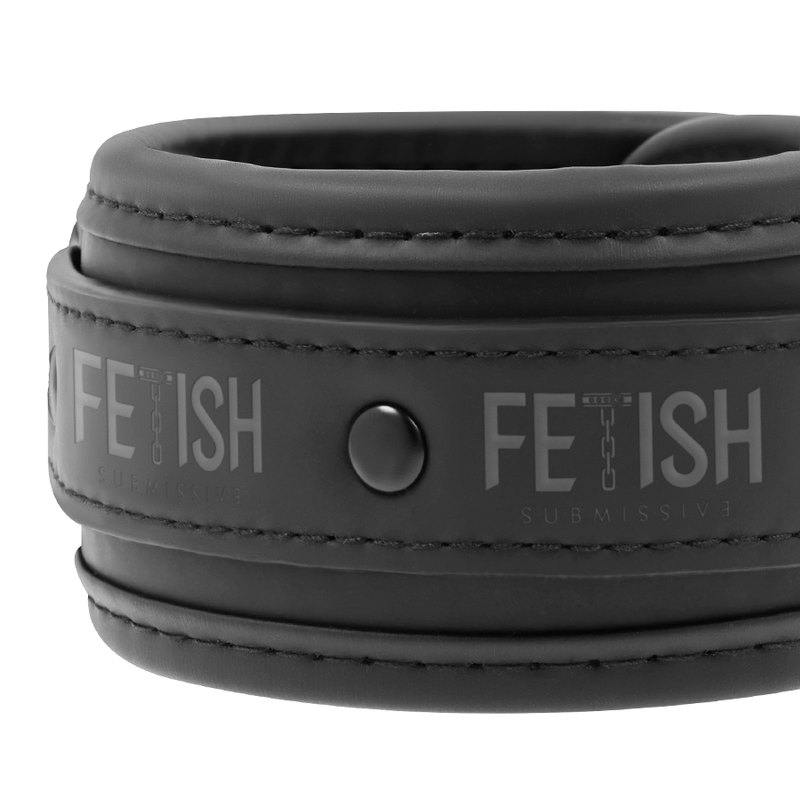 FETISH SUBMISSIVE - SET AUS HANDSCHELLEN UND KRAWATTEN MIT NOPRENE-FUTTER hochwertige Produktabbildung