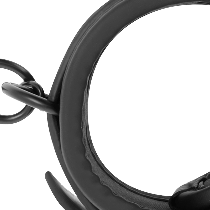 FETISH SUBMISSIVE - MEISTERPOSITION MIT 4 NOPRENE-GEFÜTTERT HANDSCHELLEN – Bondage-Fessel Bild 9