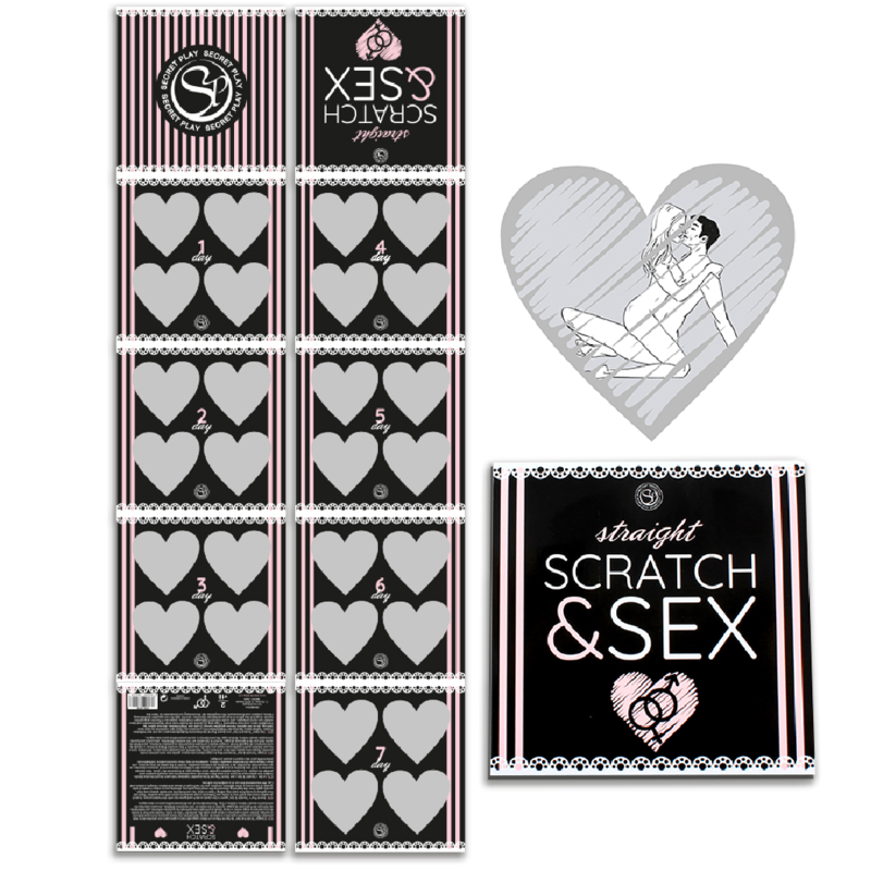 SECRETPLAY - SCRATCH & SEX-SPIEL FÜR HETERE PAARE (ES/EN/FR/PT/DE) – Erotikspiel Bild 1