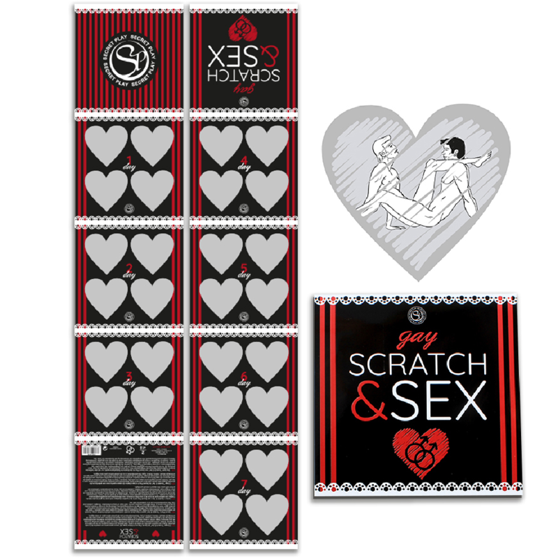 SECRETPLAY - SCRATCH & SEX GAY PAARE SPIEL (ES/EN/FR/PT/DE) – Erotikspiel Bild 1