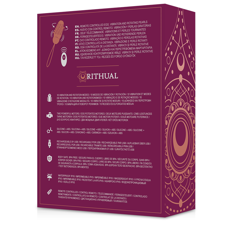 RITHUAL -SITA EGG FERNBEDIENUNG PERLENDREHUNG + VIBRATION – Erotik-Zubehör Bild 6