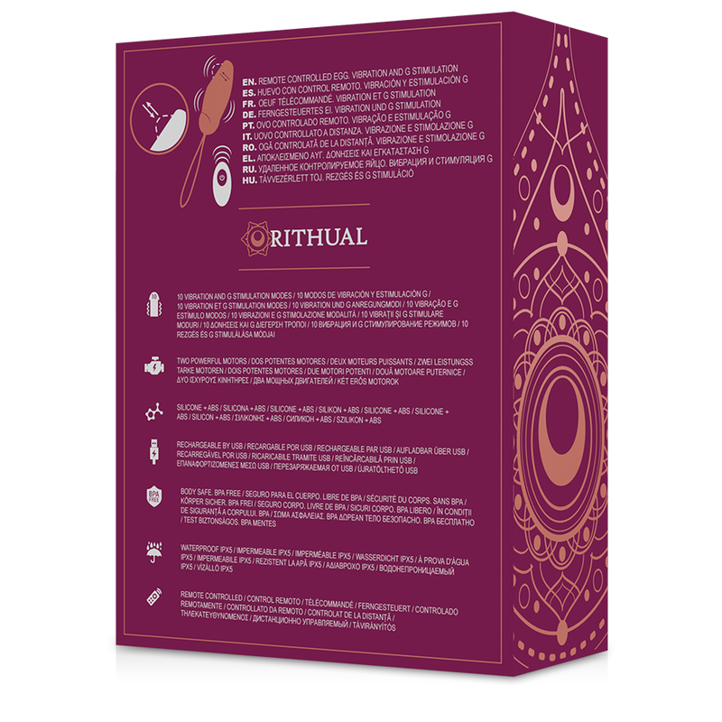 RITHUAL - PRIYA EGG FERNBEDIENUNG G-SPOT + VIBRATION – Erotik-Zubehör Bild 7