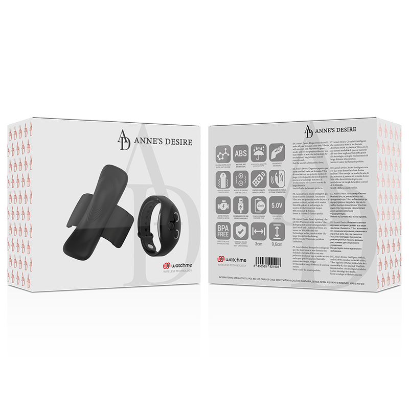 ANNE'S DESIRE - PANTY PLEASURE TECNOLOG A WATCHME BLACK – Slip Bild 12