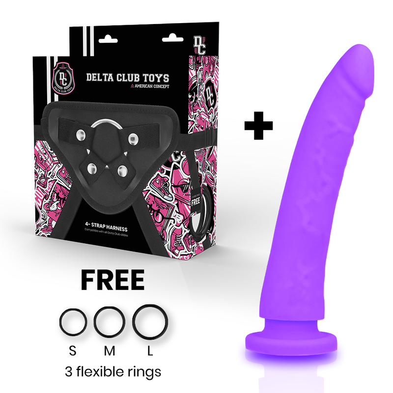DELTA CLUB - TOYS ARNES + DONG LILA SILIKON 20 CM -O- 4 CM – Erotik-Zubehör Bild 2