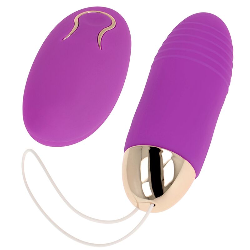 OHMAMA - VIBRIERENDES EI MIT FERNBEDIENUNG 10 GESCHWINDIGKEITEN LILA – Vibrator Bild 1