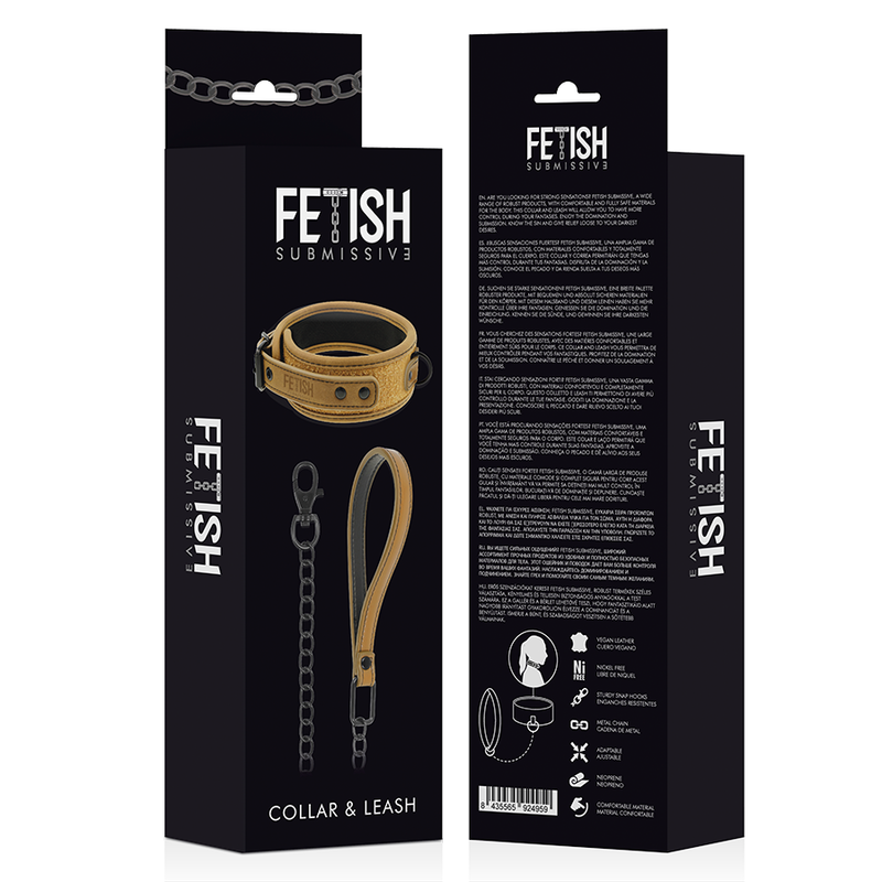FETISH SUBMISSIVE ORIGEN - MIT NEOPREN GEFÜTTERTE KETTE – BDSM-Zubehör Bild 4