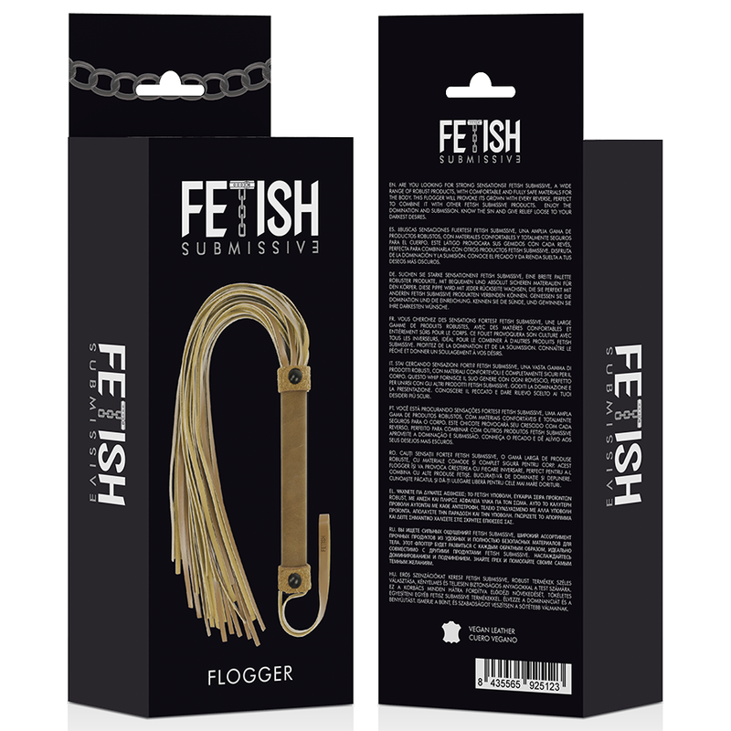 FETISH SUBMISSIVE ORIGEN - VEGANE LEDERPEITSCHE BDSM-Peitsche diskret online kaufen