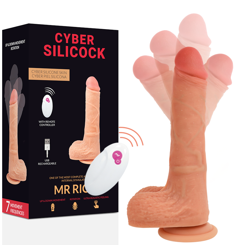 CYBER SILICOCK - FERNBEDIENUNG REALISTISCH MR RICK 20.9 CM -O- 4 CM – Erotik-Zubehör Bild 1