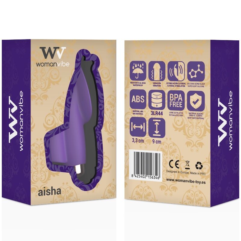WOMANVIBE - FRAU AISHA SILICONE STIMULATOR FINGER für intensive Stimulation und Self-Love