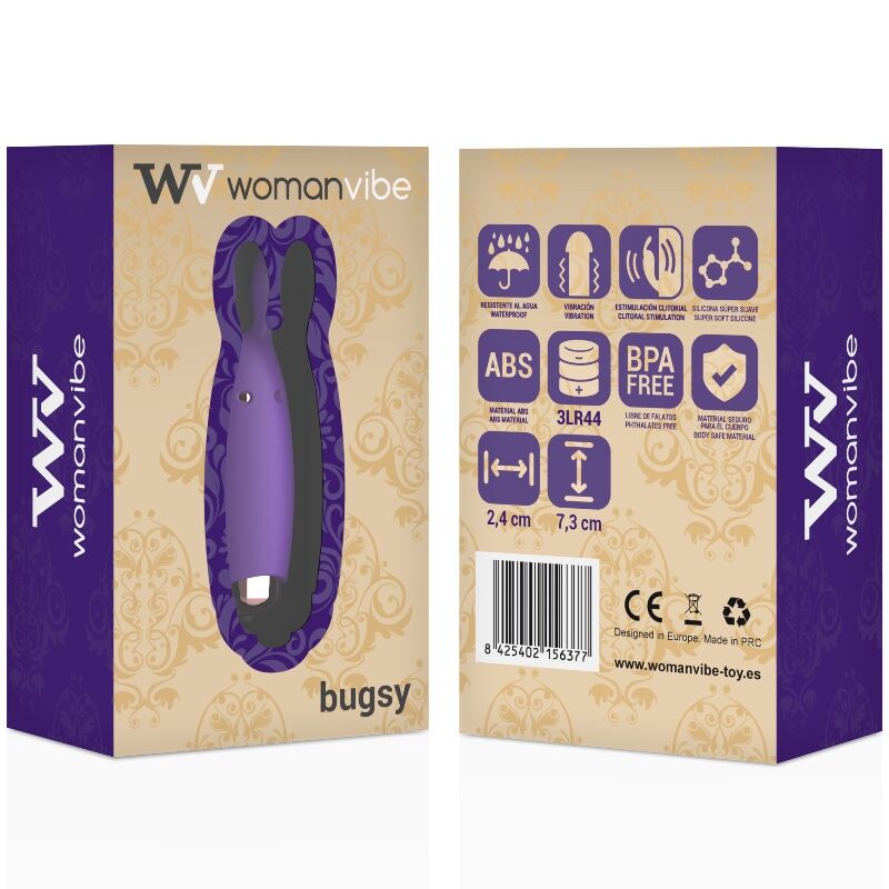 WOMANVIBE - BUGSY SILICONE STIMULATOR für intensive Stimulation und Self-Love