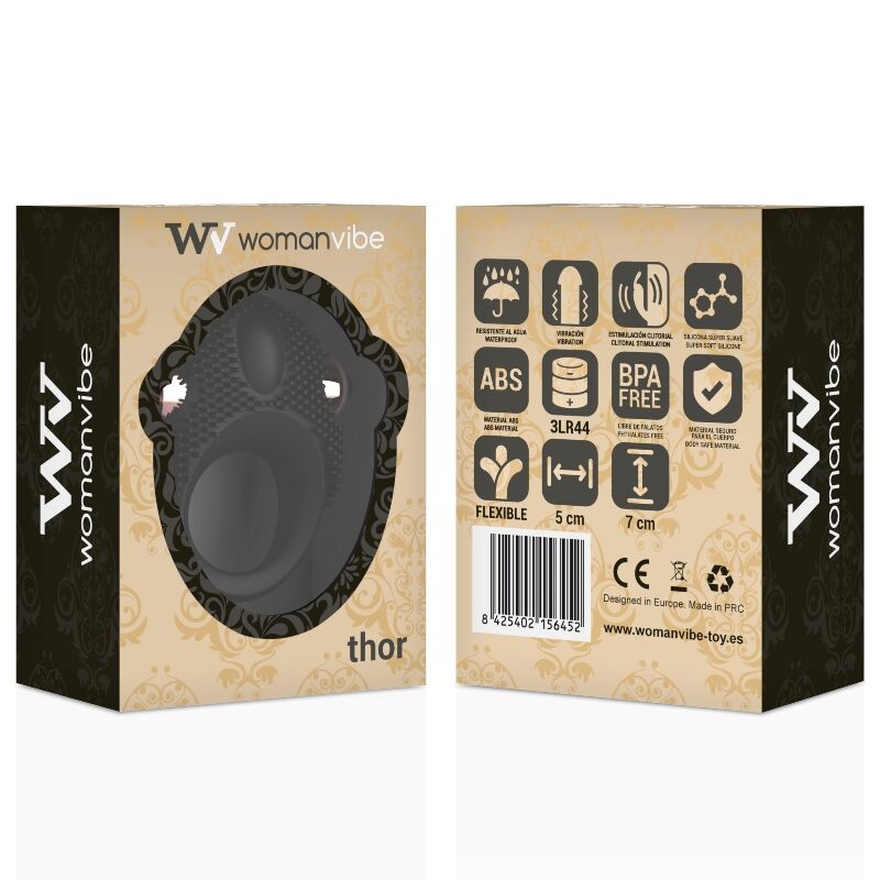 WOMANVIBE - THOR SILICONE VIBRATOR RING für intensive Stimulation und Self-Love