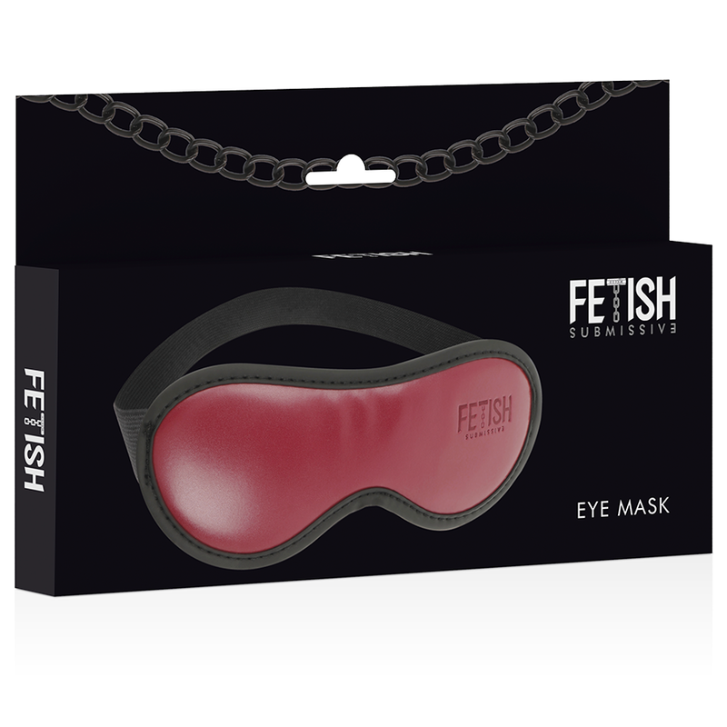 FETISH SUBMISSIVE DARK ROOM - VEGANE LEDERMASKE MIT NEOPRENFUTTER für sinnliche und diskrete Momente