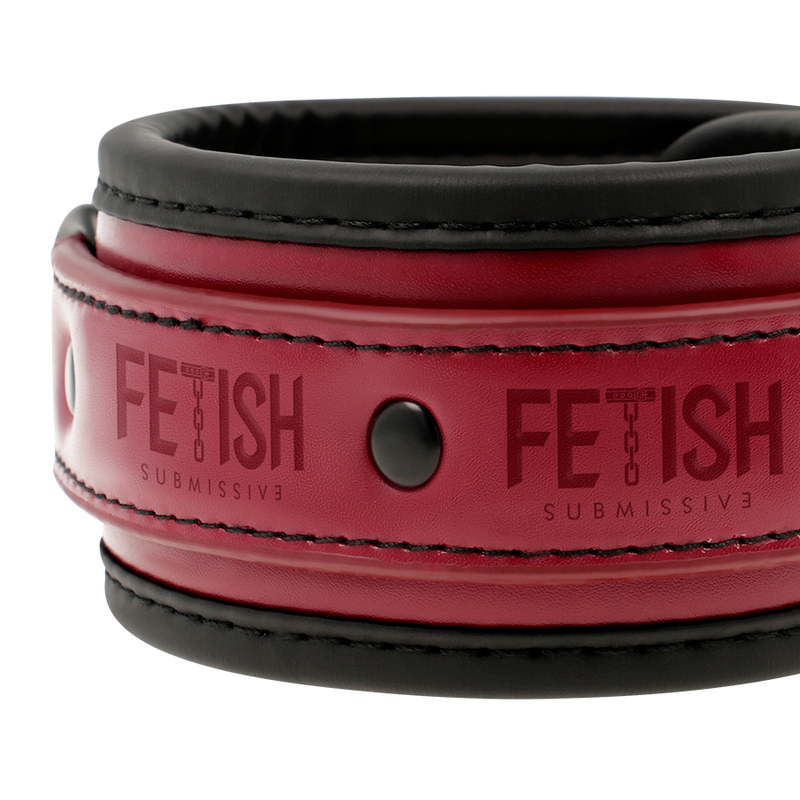 Fetish Submissive Dark Room Handschellen – Veganes Leder, Neoprenfutter, Verstellbar