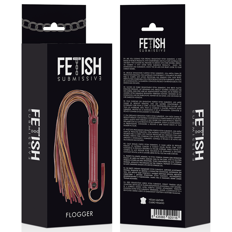 Fetish Submissive Dark Room Peitsche 28 cm – Veganes Leder & BDSM | Secret Pulse hochwertiges Zubehör