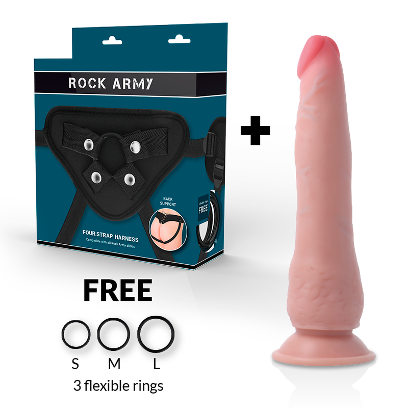 ROCKARMY - GURT + DUAL DENSITY CRUSADER 21.5 CM -O- 4.46 CM – Erotik-Zubehör Bild 2