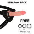 ROCKARMY - HARNESS + FLÜSSIGER SILIKONDILDO PREMIUM AVENGER 19 CM -O- 3.98 CM – Dildo Bild 1