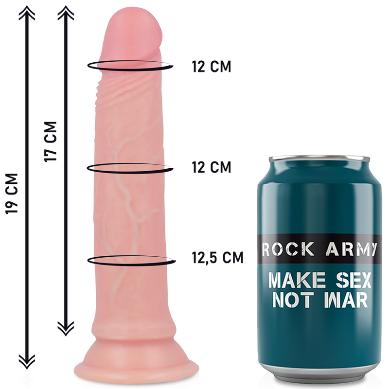 ROCKARMY - HARNESS + FLÜSSIGER SILIKONDILDO PREMIUM AVENGER 19 CM -O- 3.98 CM – Dildo Bild 3