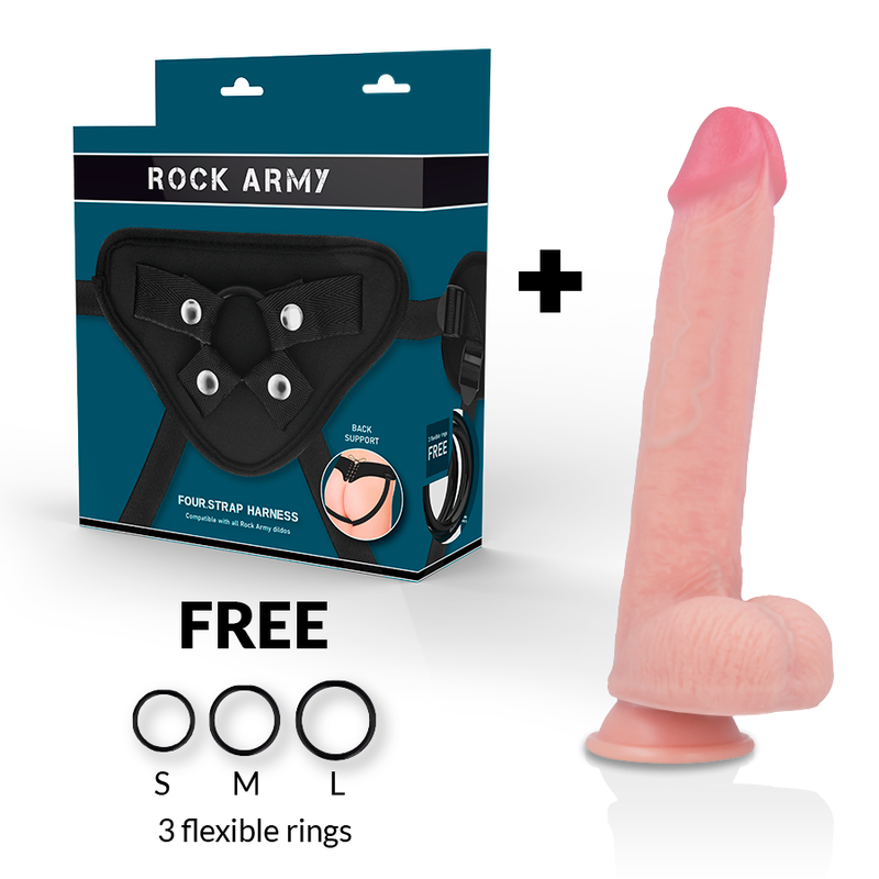 ROCKARMY - ARN S + FLÜSSIGER SILIKON DILDO PREMIUM KINGCOBRA 24 CM -O- 4.77 CM – Dildo Bild 2