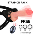 ROCKARMY - HARNESS + FLÜSSIGSILIKON VIBRATOR PREMIUM APACHE FERNBEDIENUNG 20.5 CM -O- 4.62 CM – Vibrator Bild 1