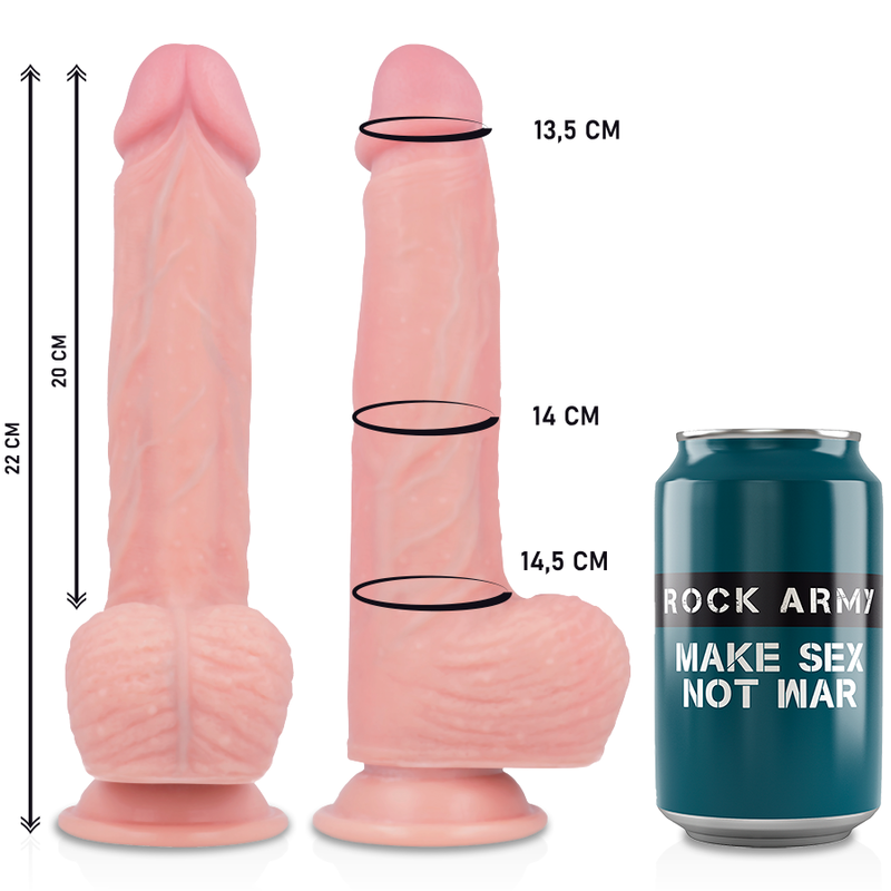 ROCKARMY - HARNESS + FLÜSSIGSILIKON VIBRATOR PREMIUM APACHE FERNBEDIENUNG 20.5 CM -O- 4.62 CM – Vibrator Bild 4