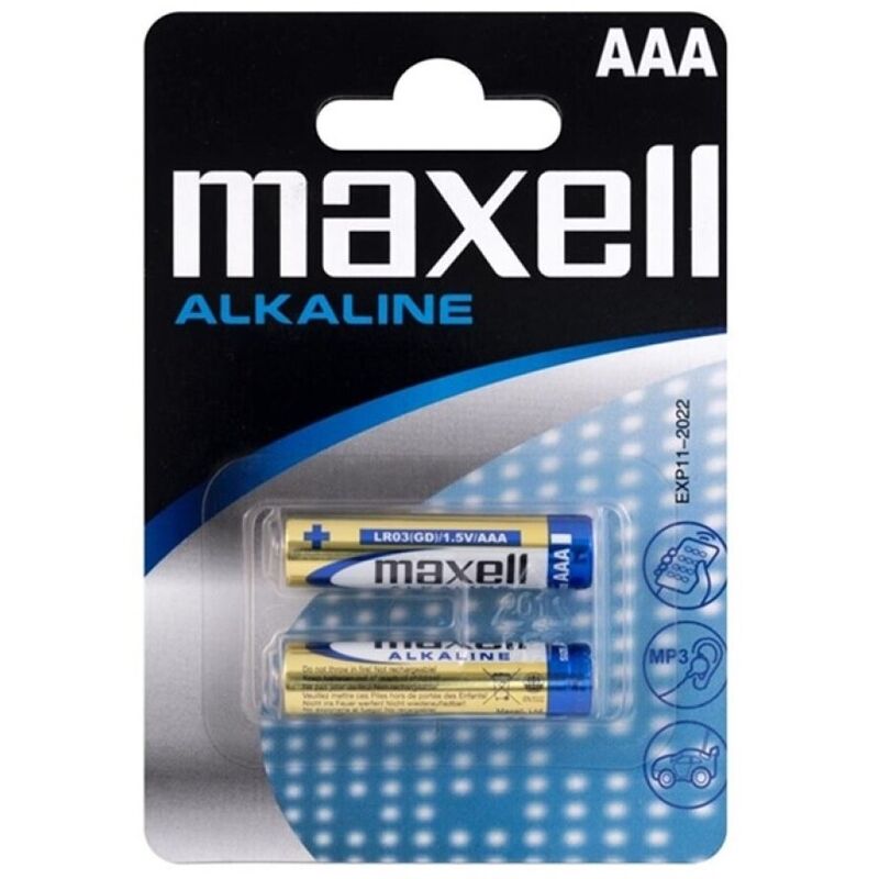 MAXELL - ALKALINBATTERIE AAA LR03 BLISTER * 2 – Batterien von MAXELL