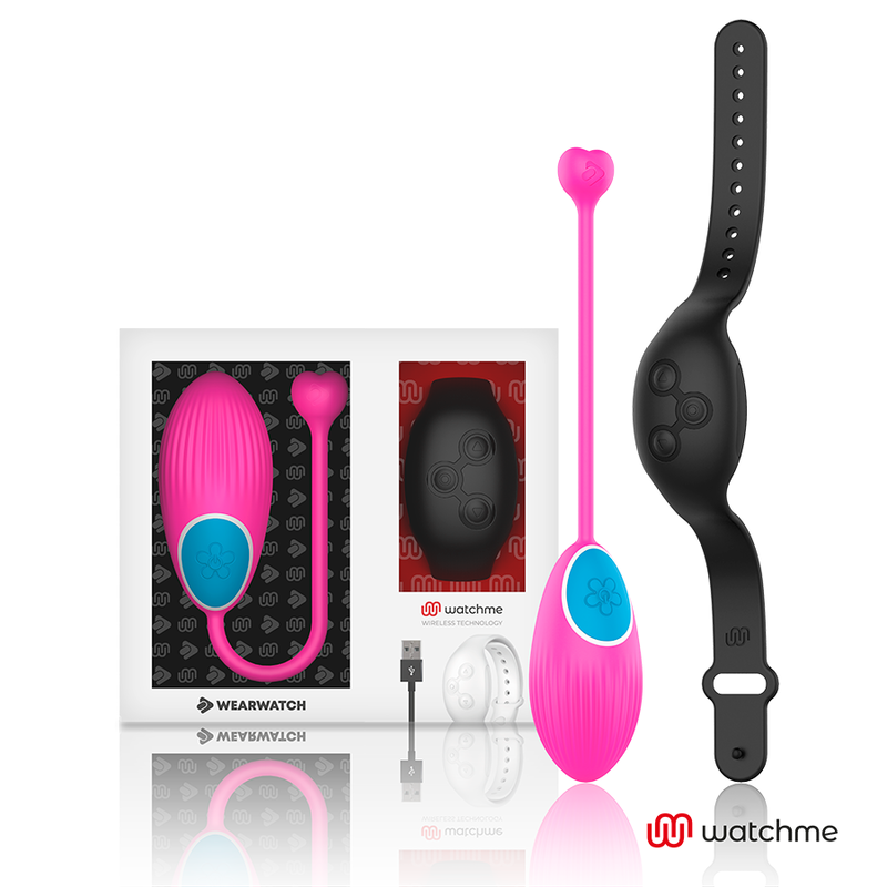 WEARWATCH - WATCHME-TECHNOLOGIE FERNBEDIENUNG EGG FUCHSIA / JET – Erotik-Zubehör Bild 1