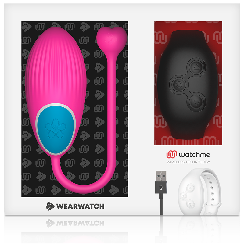 WEARWATCH - WATCHME-TECHNOLOGIE FERNBEDIENUNG EGG FUCHSIA / JET – Erotik-Zubehör Bild 6