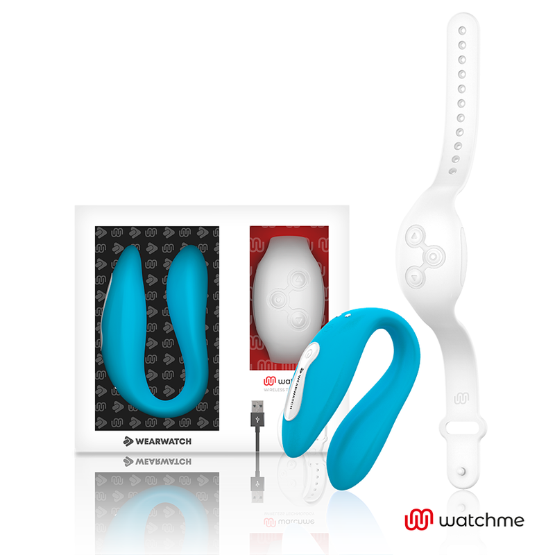 WEARWATCH WatchMe Dual-Technologie Vibrator – Indigo/Snow, 7 Modi, USB, wasserdicht, Fernbedienung Vibrator diskret online kaufen
