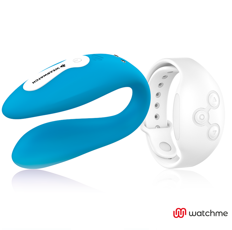 WEARWATCH WatchMe Dual-Technologie Vibrator – Indigo/Snow, 7 Modi, USB, wasserdicht, Fernbedienung für intensive Stimulation und Self-Love