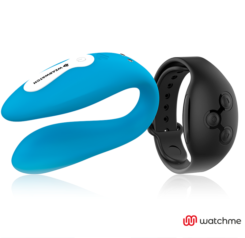 WEARWATCH WatchMe Dual-Technologie Vibrator – Indigo/Jet, 7 Modi, USB, wasserdicht, Fernbedienung für intensive Stimulation und Self-Love