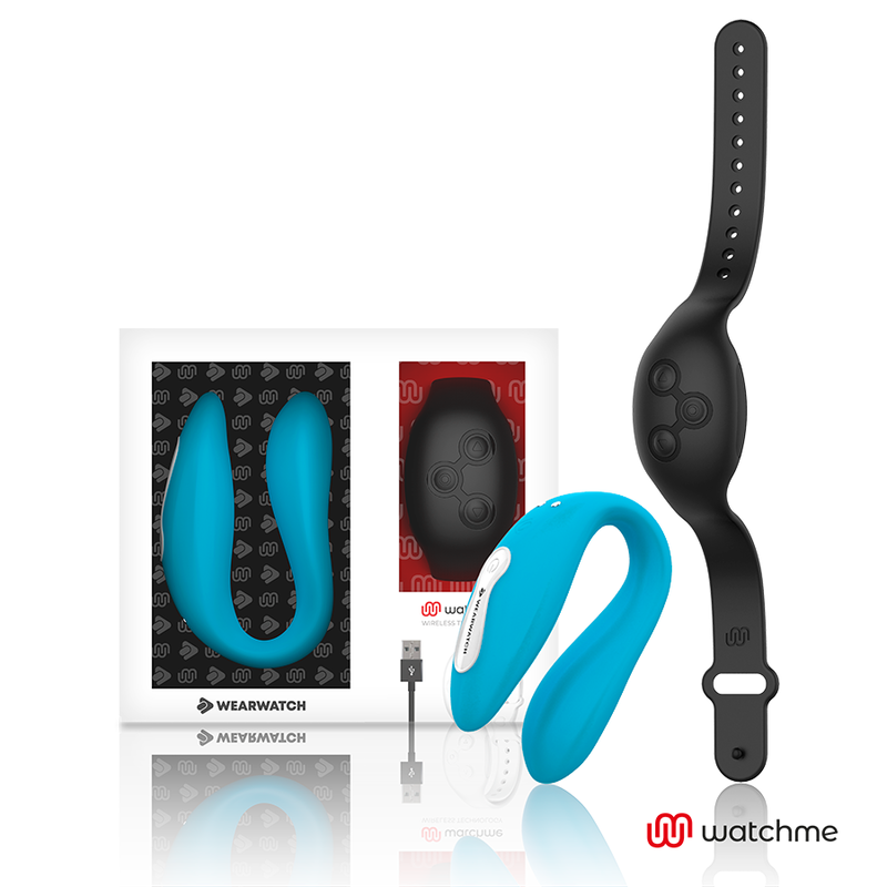 WEARWATCH WatchMe Dual-Technologie Vibrator – Indigo/Jet, 7 Modi, USB, wasserdicht, Fernbedienung Vibrator diskret online kaufen