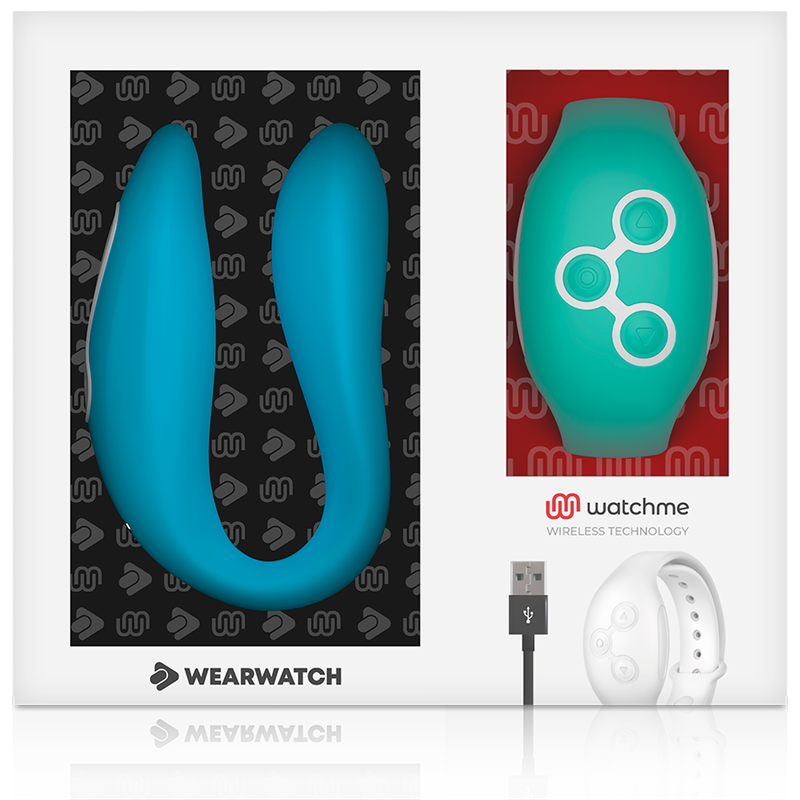 WEARWATCH WatchMe Dual-Technologie Vibrator – Indigo/Meerwasser, 7 Modi, Fernbedienung, USB, wasserdicht Vibrator diskret online kaufen