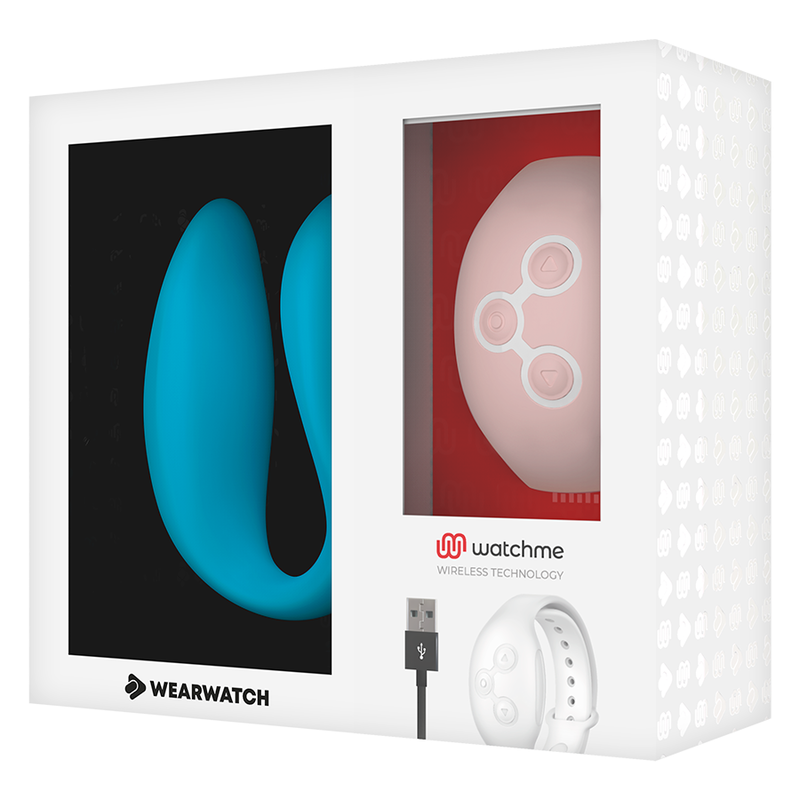 WEARWATCH WatchMe Dual Technology Vibrator – 7 Modi, Fernbedienung, USB, wasserdicht für sinnliche Momente allein oder zu zweit