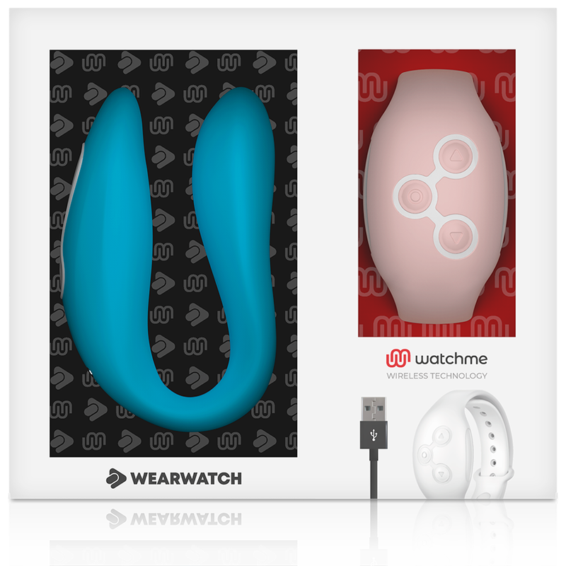 WEARWATCH WatchMe Dual Technology Vibrator – 7 Modi, Fernbedienung, USB, wasserdicht für intensive Stimulation und Self-Love