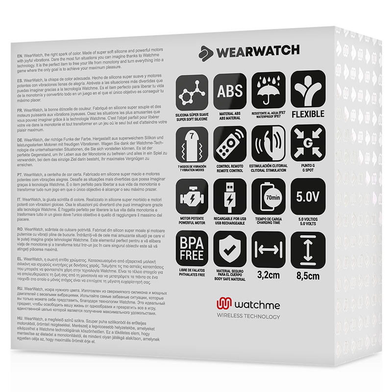 WEARWATCH Dual-Technologie Vibrator WATCHME – 7 Modi, USB, wasserdicht für intensive Stimulation und Self-Love