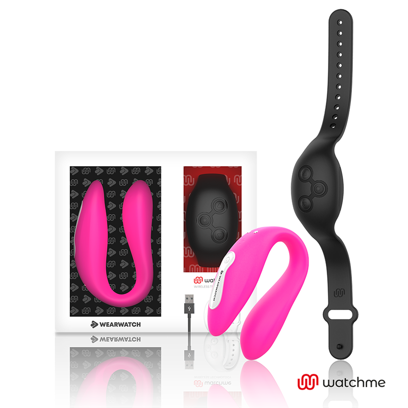 WEARWATCH - WATCHME DUAL TECHNOLOGY VIBRATOR FUCHSIA/AZABACHE Vibrator diskret online kaufen